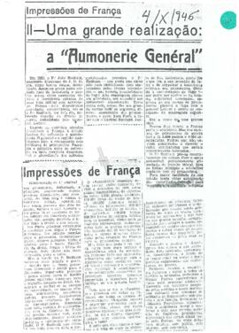 Impressões de França - II - Uma grande realização: a 'Aumonerie Genéral'