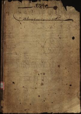 Caderno de varios acentos de Lembranças 1724