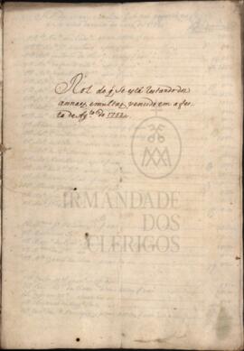 Rol do que se está restando doz annoaes, e multas, vencido em a festa de Agosto de 1752